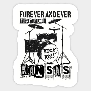 kansas forever and ever Sticker